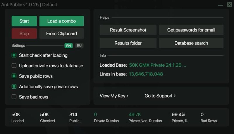 50K GMX Private Combolist